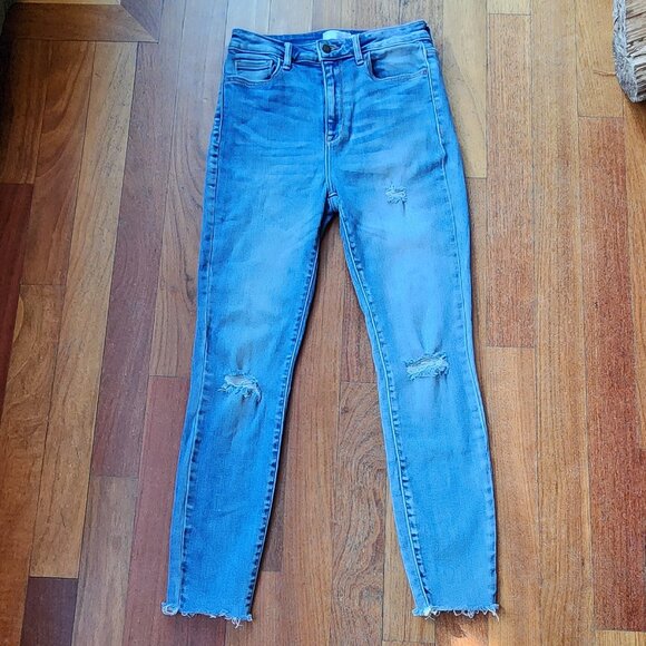 Windsor Light Wash Skinny Destroyed Jeans Size 7 - Picture 7 of 16